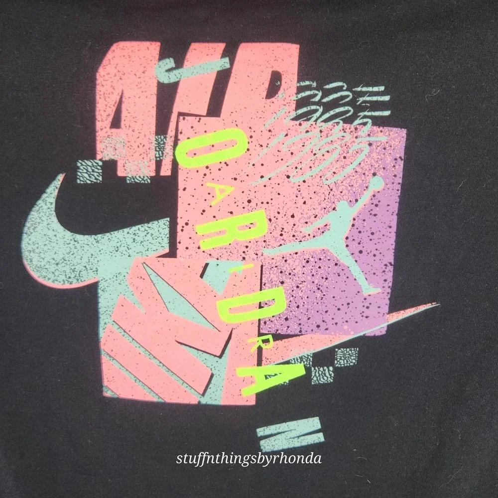 Jordan T Shirt Mens Large Black‎ Nike Jumpman Standard Fit Tee